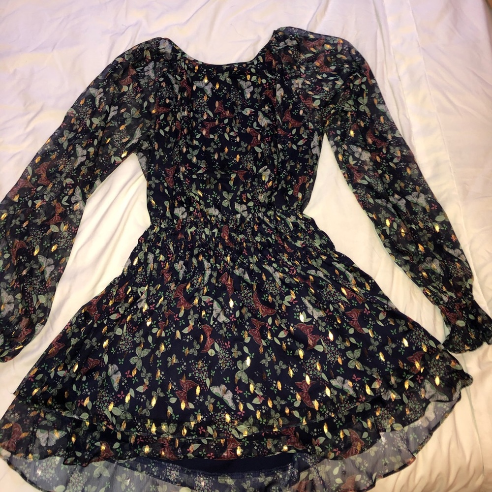 Revolve Backless Printed Dress